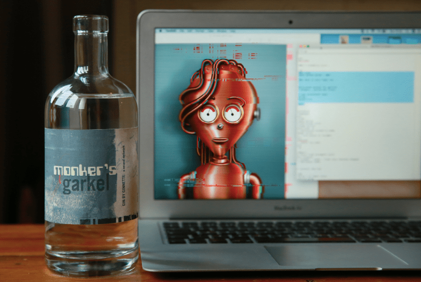 Monker's Garkel: the world's first AI gin from botanicals to branding